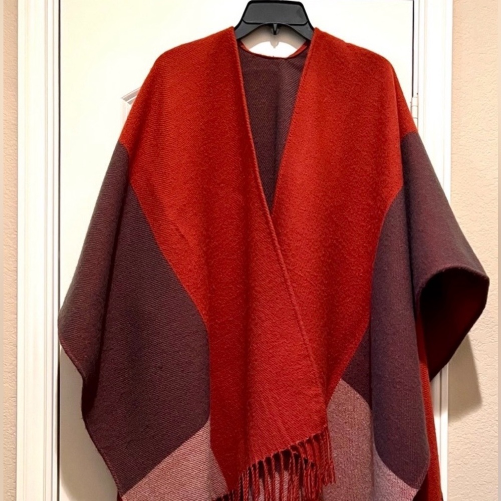 Ruana Block Poncho ECHO One Size